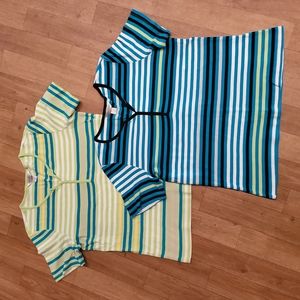 Lot of 2 short sleeve tops